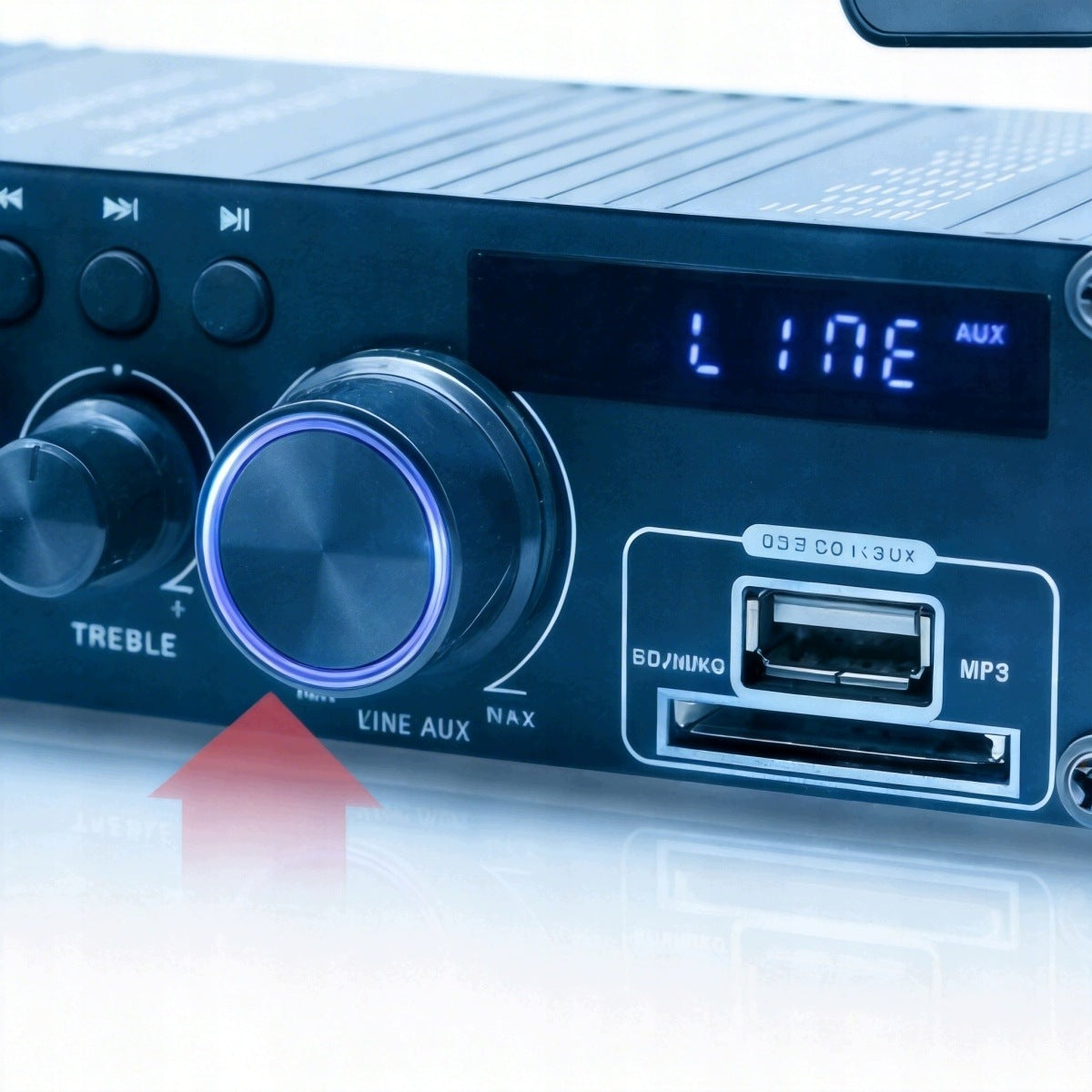 MINI BLUETOOTH HIFI AMPLIFIER 5.0 STEREO RADIO WITH REMOTE CONTROL 12V DC Brand no brand