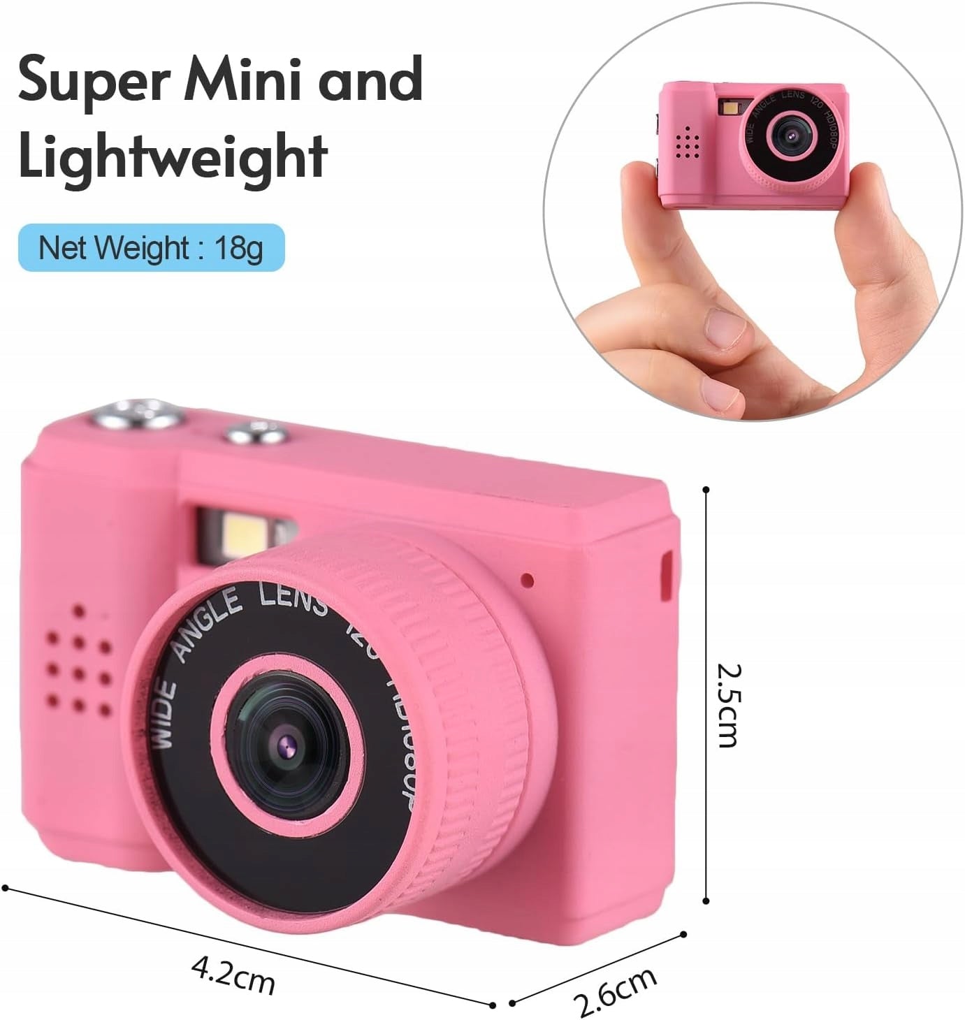 MINI CAMERA DIGITAL VIDEO RECORDER PERFECT CHRISTMAS GIFT PINK EAN (GTIN) 0099723589794
