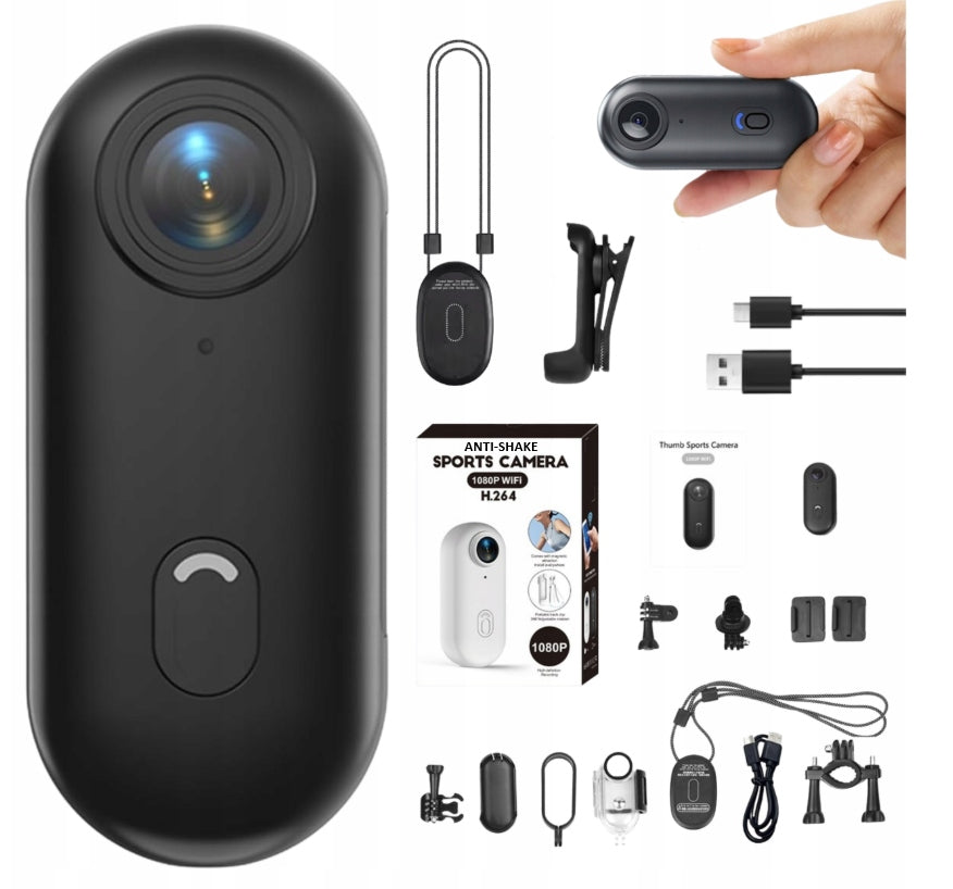 MINI CAMERA SPORT WiFi 4K WATERPROOF MAGNETIC STABILIZATION ANTI-SHAKE