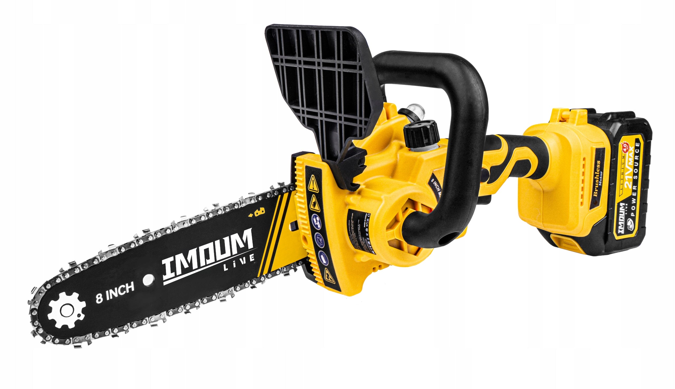 MINI CHAINSAW CORDLESS SAW 8" TWO BATTERIES SET IMOUM Brand IMOUM