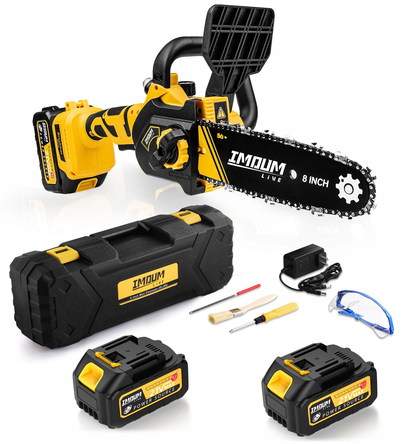 MINI CHAINSAW CORDLESS SAW 8" TWO BATTERIES SET Manufacturer code DLJ08