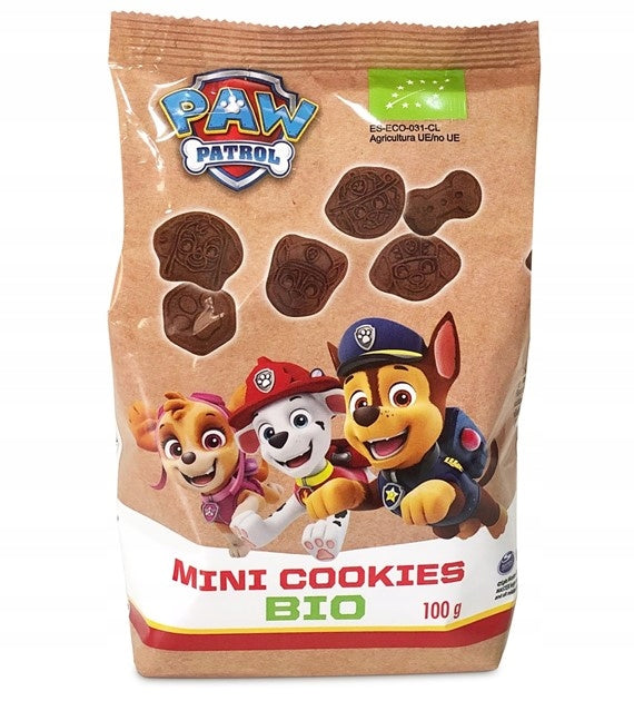 MINI COCOA COOKIES FOR CHILDREN PSI PATROL BIO ORGANIC 100g