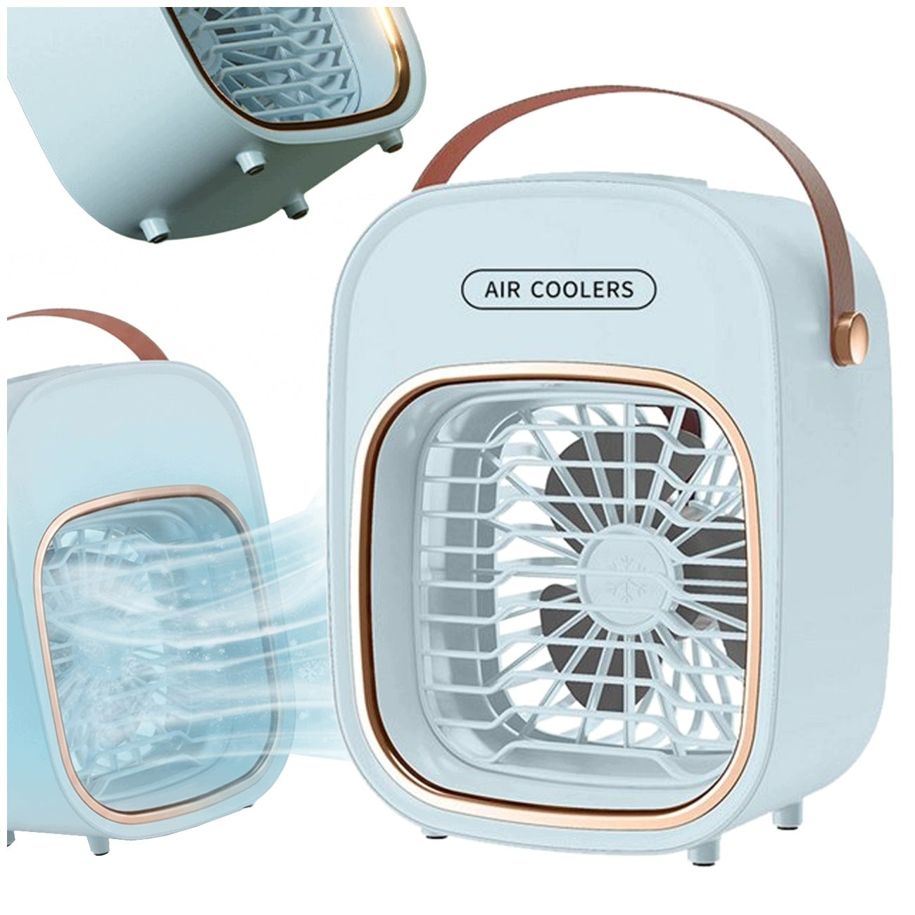 MINI COOLING FAN WITH USB MIST PORTABLE DESK AIR CONDITIONER