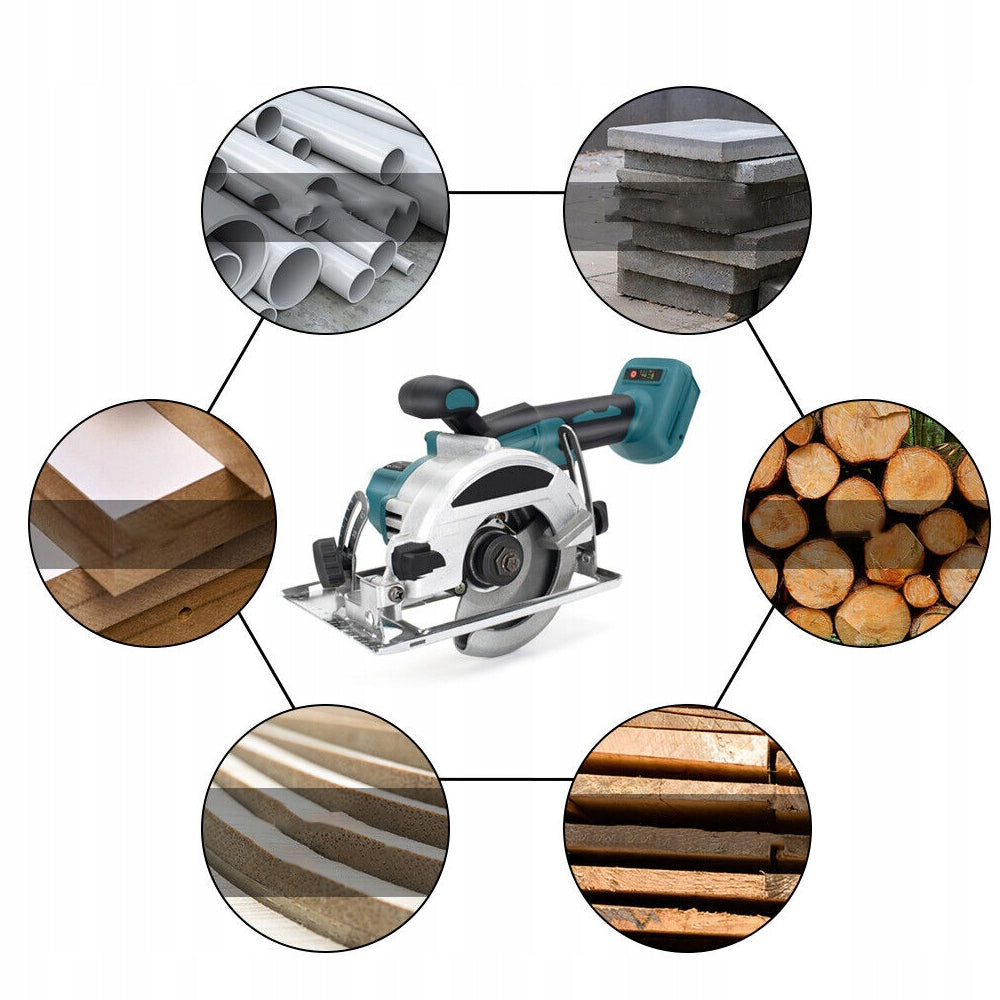MINI CORDLESS CIRCULAR SAW 110MM 11000RPM FOR CUTTING WOOD AND STEEL Brand Bedee