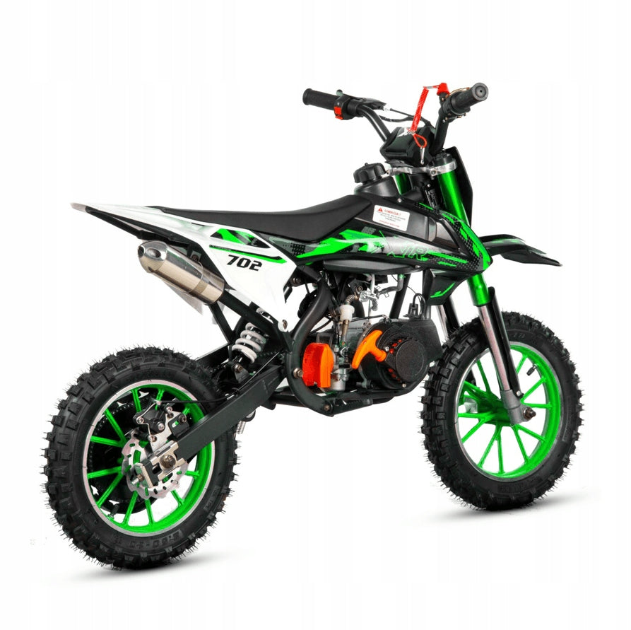 MINI CROSS INTERNAL COMBUSTION ENGINE 50 FOR CHILDREN XTR 702 LARGE WHEELS REINFORCED FRAME Manufacturer code 702 pst ziel