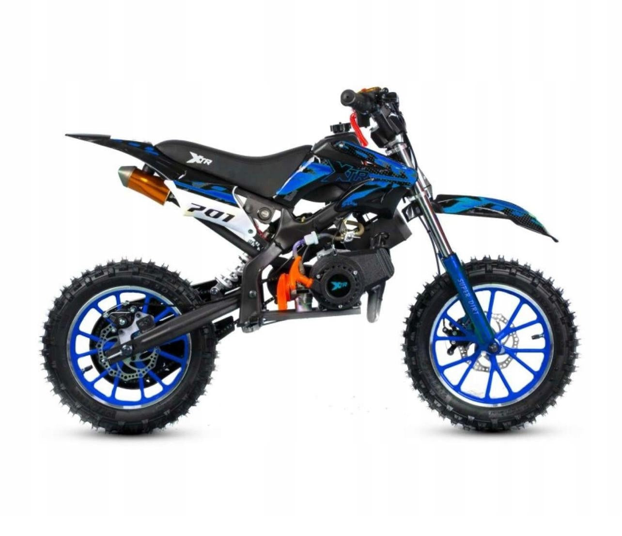 MINI CROSS MOTOR S50cc KIDS XTR 701 BIG WHEELS Manufacturer code 701 pull-start