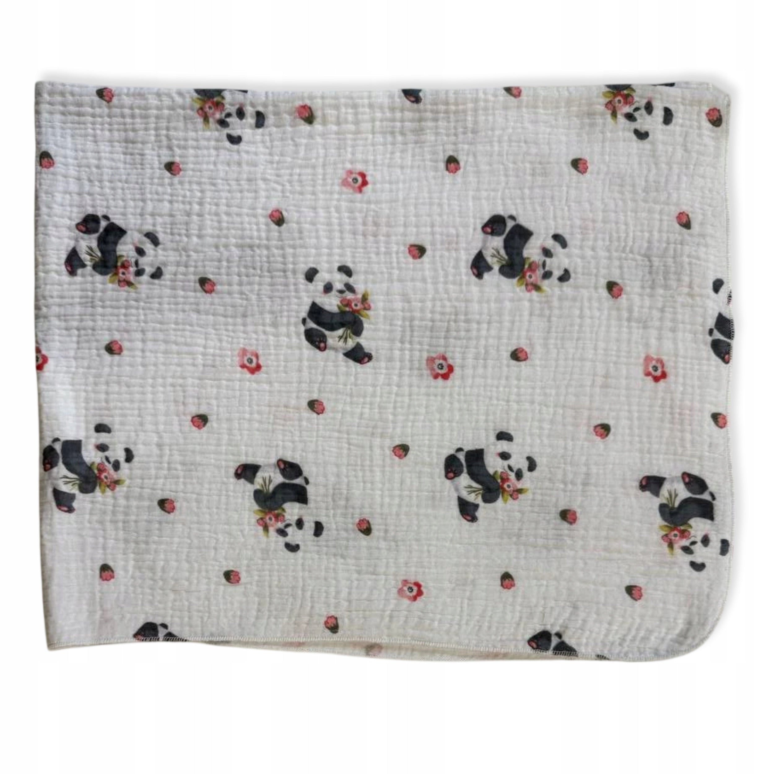MINI DIAPER MUSLIN Diaper 38x38 Cloth Pattern PANDA