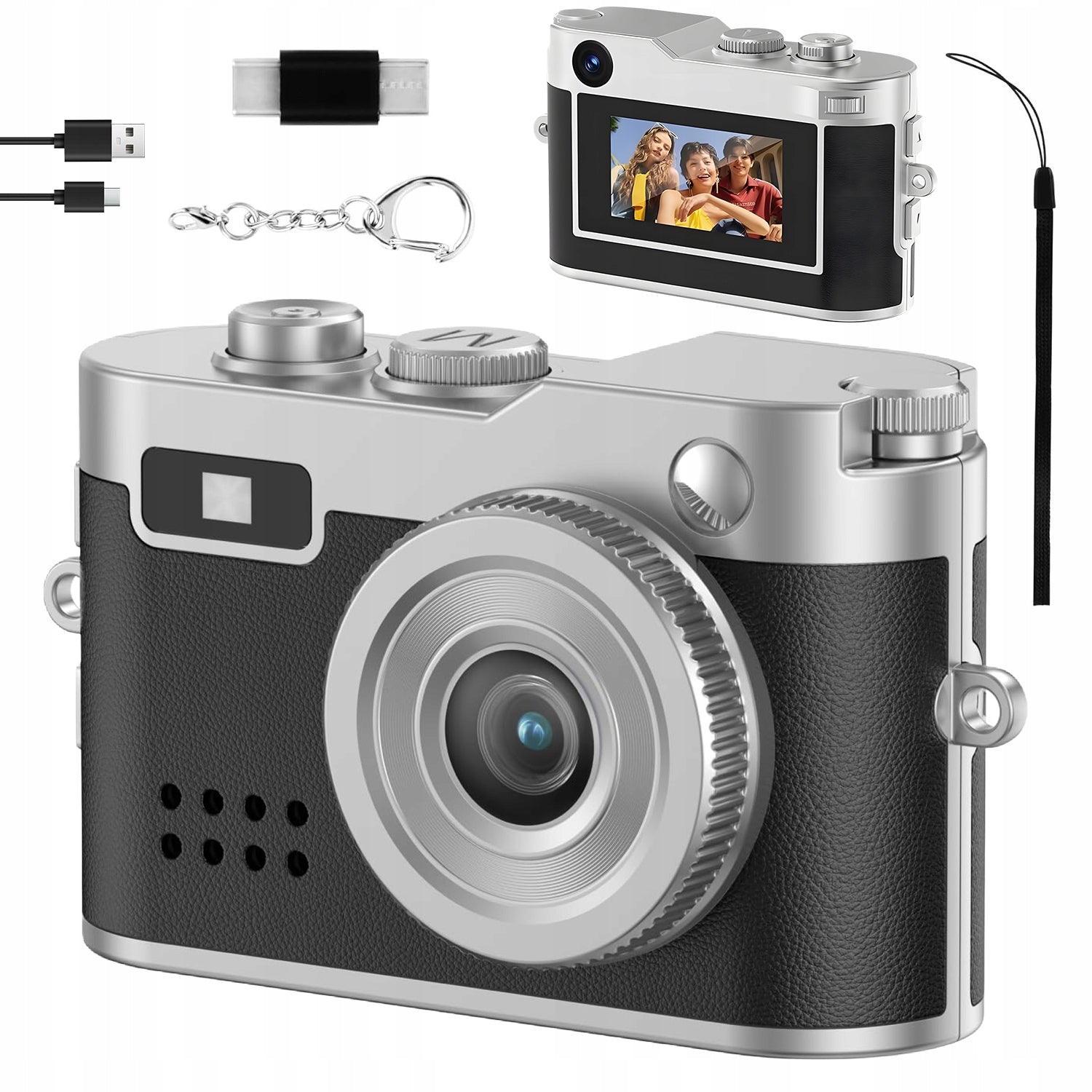 MINI DIGITAL CAMERA 1080P 2MP SCREEN 0 96 INCH LED OTG USB C VIDEO PHOTO
