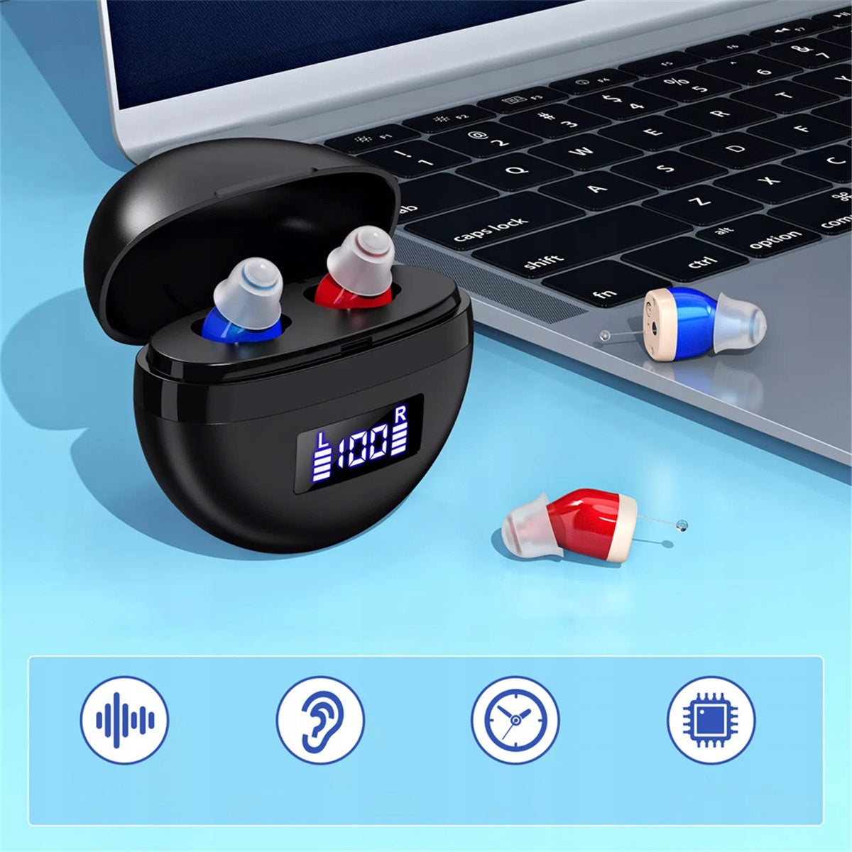 MINI DIGITAL USB SOUND AMPLIFIER WITH NOISE REDUCTION AND VOLUME CONTROL Medical device no