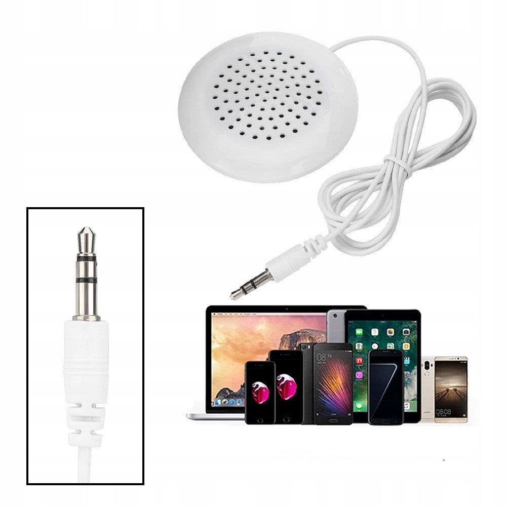 MINI DIY PORTABLE SPEAKER 3.5MM WHITE FOR MP3 PHONE PC Brand no brand