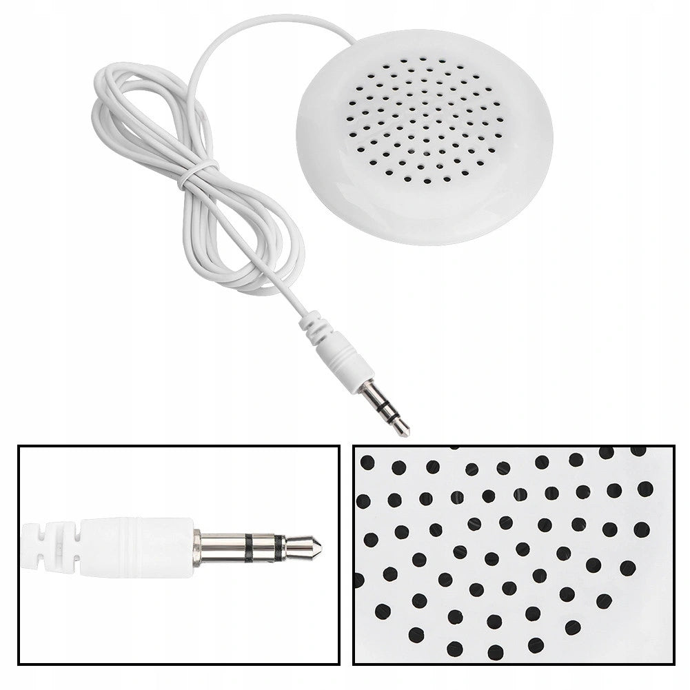 MINI DIY PORTABLE SPEAKER 3.5MM WHITE FOR MP3 PHONE PC Packaging status original