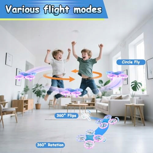 MINI DRONE FOR KIDS BEGINNERS LED ROTATION 360 FOUR STEEL BATTERIES Brand no brand
