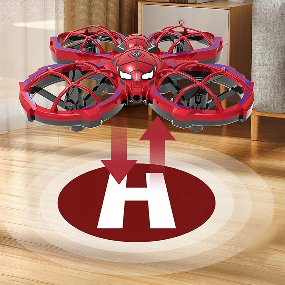 MINI DRONE RC AIRPLANE REMOTE CONTROLLED IDEAL GIFT LED COLORFUL RED Packaging status original