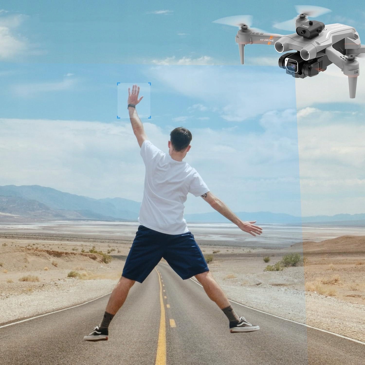 MINI DRONE WITH HD CAMERA REMOTE CONTROLLED RANGE100 M WIFI FLIGHT 45 MIN 3X AKU Packaging status original