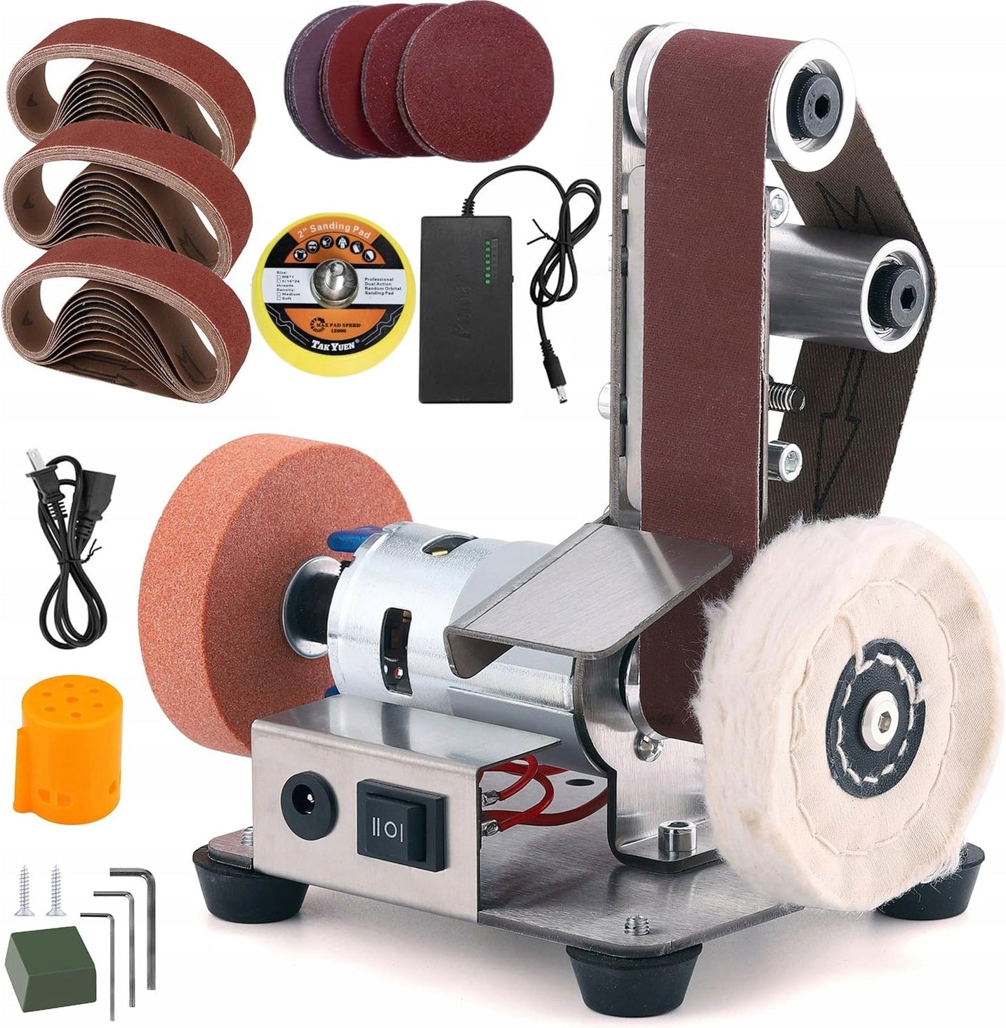 MINI ELECTRIC BELT SANDER FOR WOOD AND METAL 7 ADJUSTABLE SPEED
