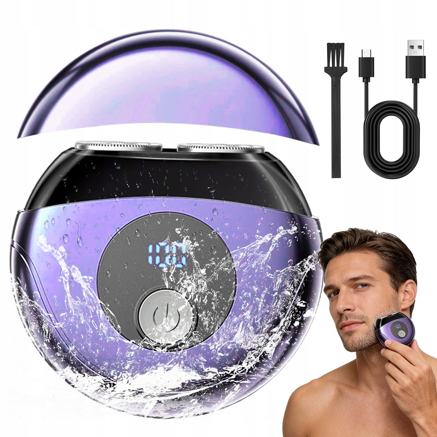 MINI ELECTRIC SHAVER MALE 100-150MIN BATTERY GIFT FOR MEN