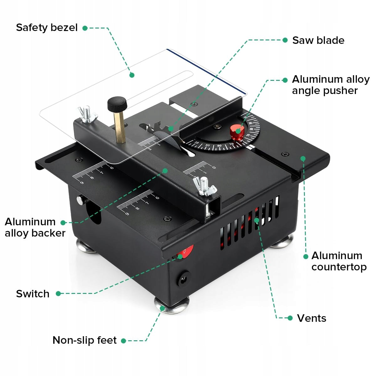 MINI ELECTRIC WOODWORKING TABLE SAW 220V Packaging status original