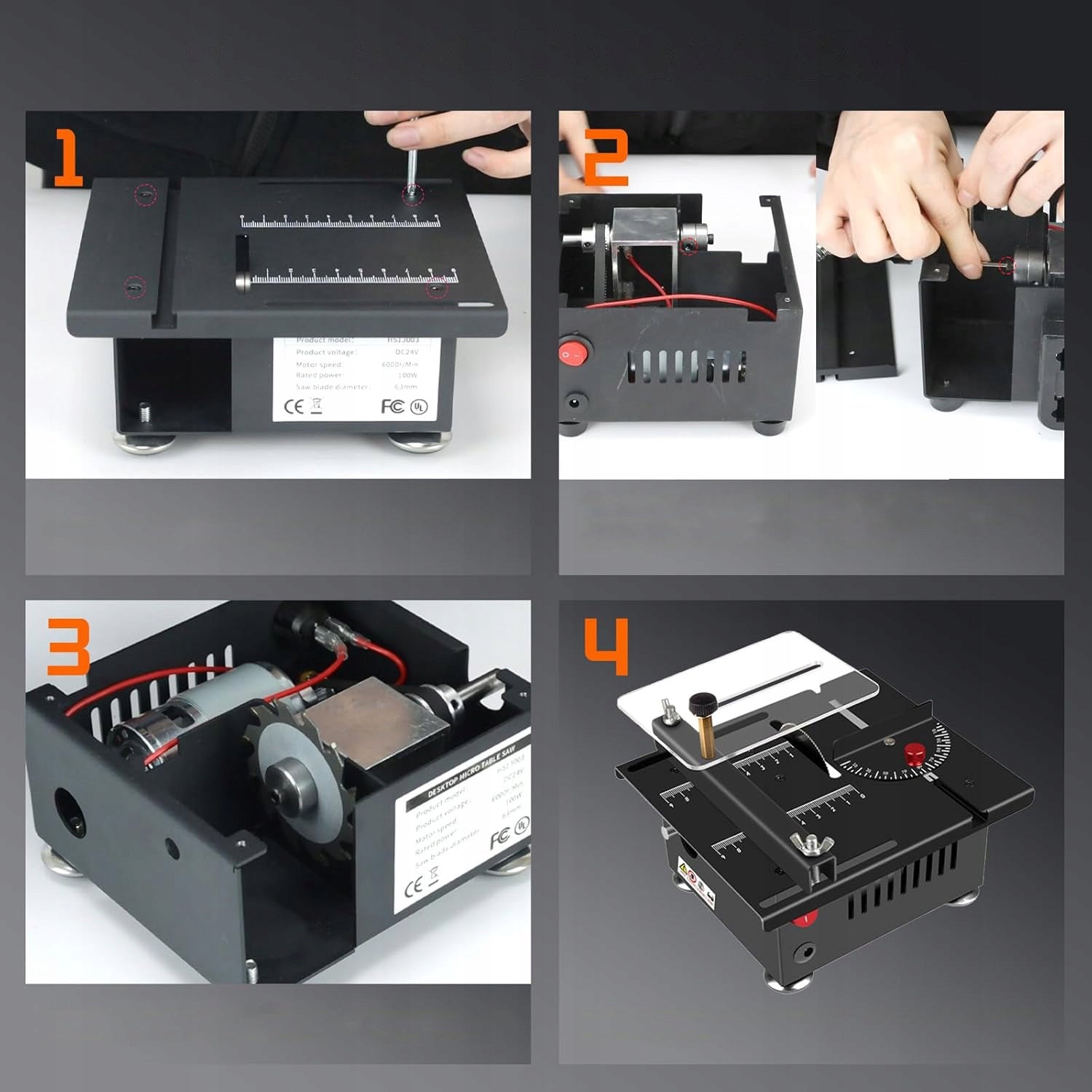 MINI ELECTRIC WOODWORKING TABLE SAW 220V Saw bore diameter 16 mm