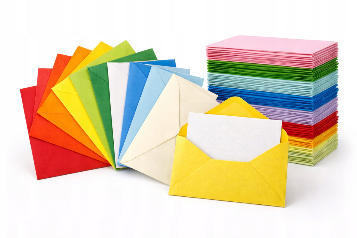 MINI ENVELOPES COLORFUL 50 PIECES 10 COLORS Mix