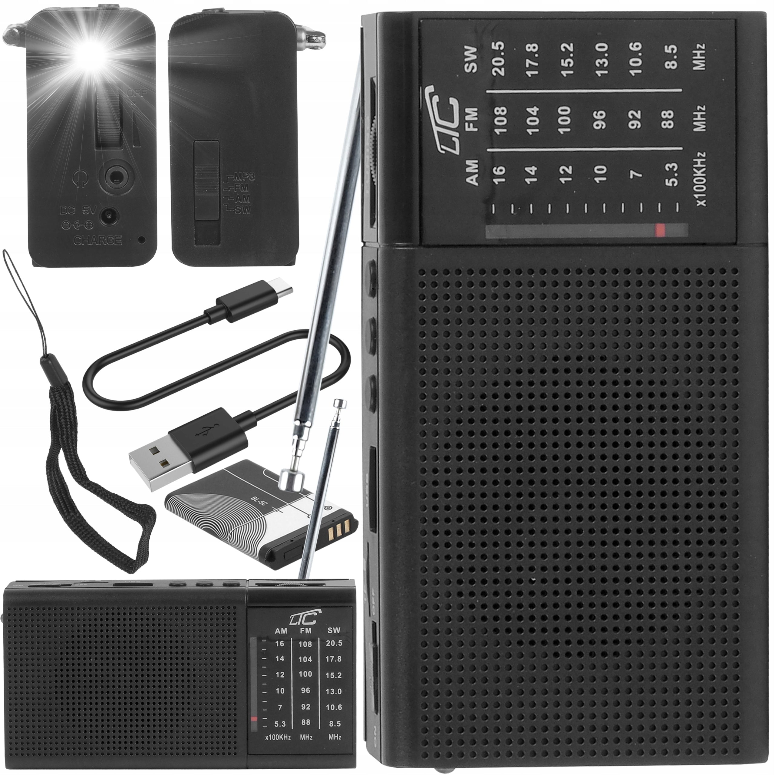 MINI FM RADIO PORTABLE FOR AA BATTERIES OR BATTERY POWERBANK USB FREEBIES