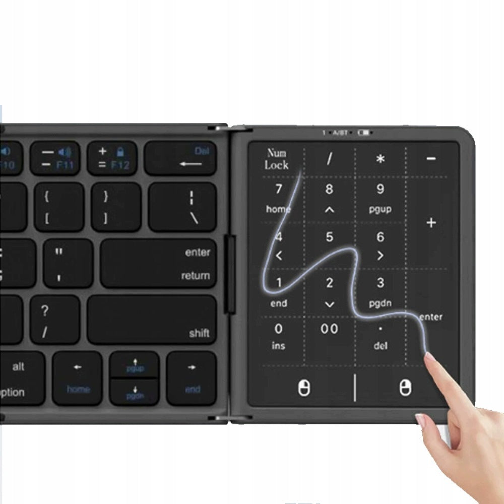 MINI FOLDABLE BT KEYBOARD WITH INTEGRATED TOUCHPAD 3 WORKING DEVICES Packaging status original
