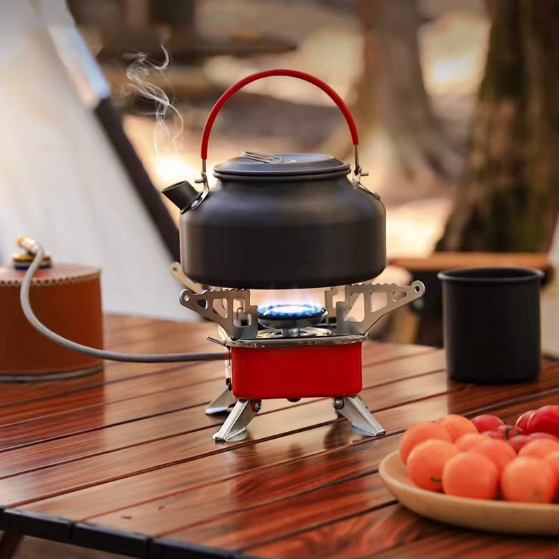 MINI GAS TOURIST STOVE CAMPING PORTABLE FIELD + 4 GAS CARTRIDGES Manufacturer code 53-138# + 4 KARTUSZE GAZU