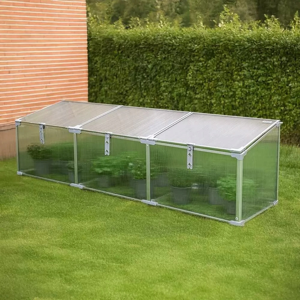 MINI GREENHOUSE 180 CM POLYCARBONATE SEEDLING INSPECTION 3 CHAMBERS Magnolia III Manufacturer Grindi