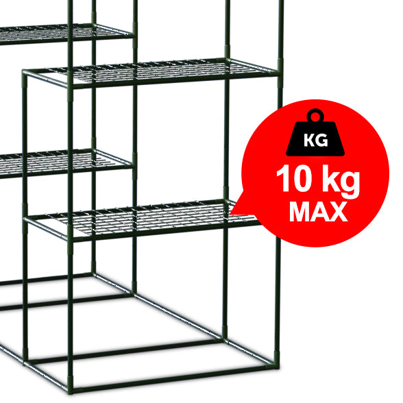 MINI GREENHOUSE BALCONY FOIL 4 SHELVES 195x140x70 Manufacturer code 4922