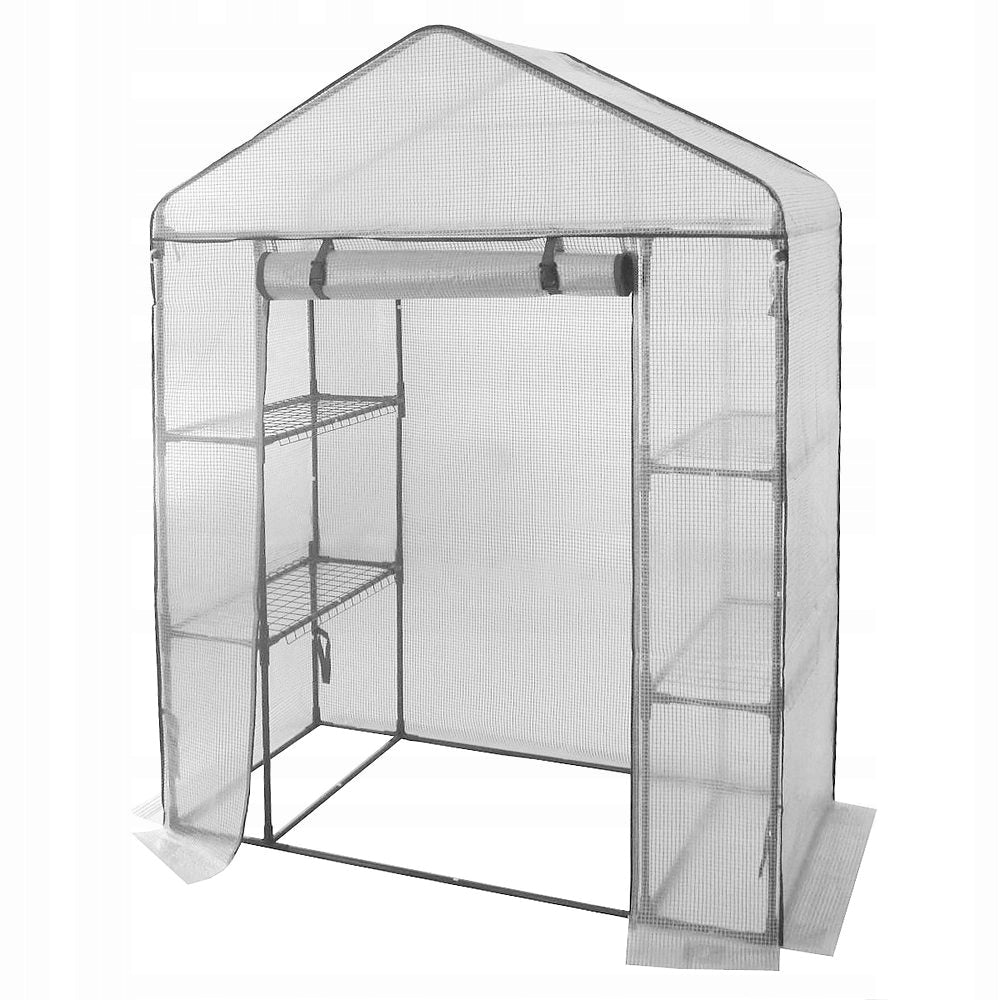 MINI GREENHOUSE GARDEN FOIL TUNNEL FOIL 1,4x2m 4 SHELVES