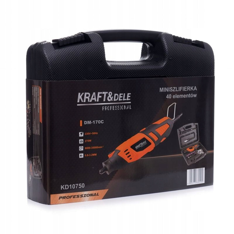 MINI GRINDER 270W + ACCESSORIES 40 ELEMENTS Brand Kraft&Dele