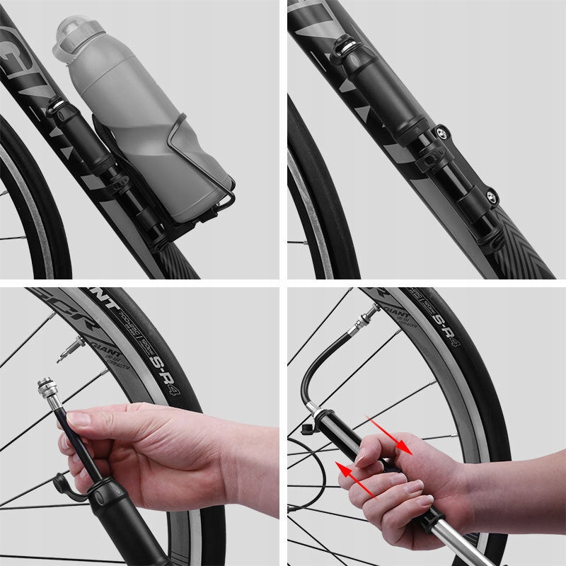 MINI HAND BICYCLE PUMP FOR BICYCLE PUMPING FRAME HOLDER Manufacturer code DO BALONÓW KÓŁ AUTA SAMOCHODU PIŁEK ŁÓŻEK
