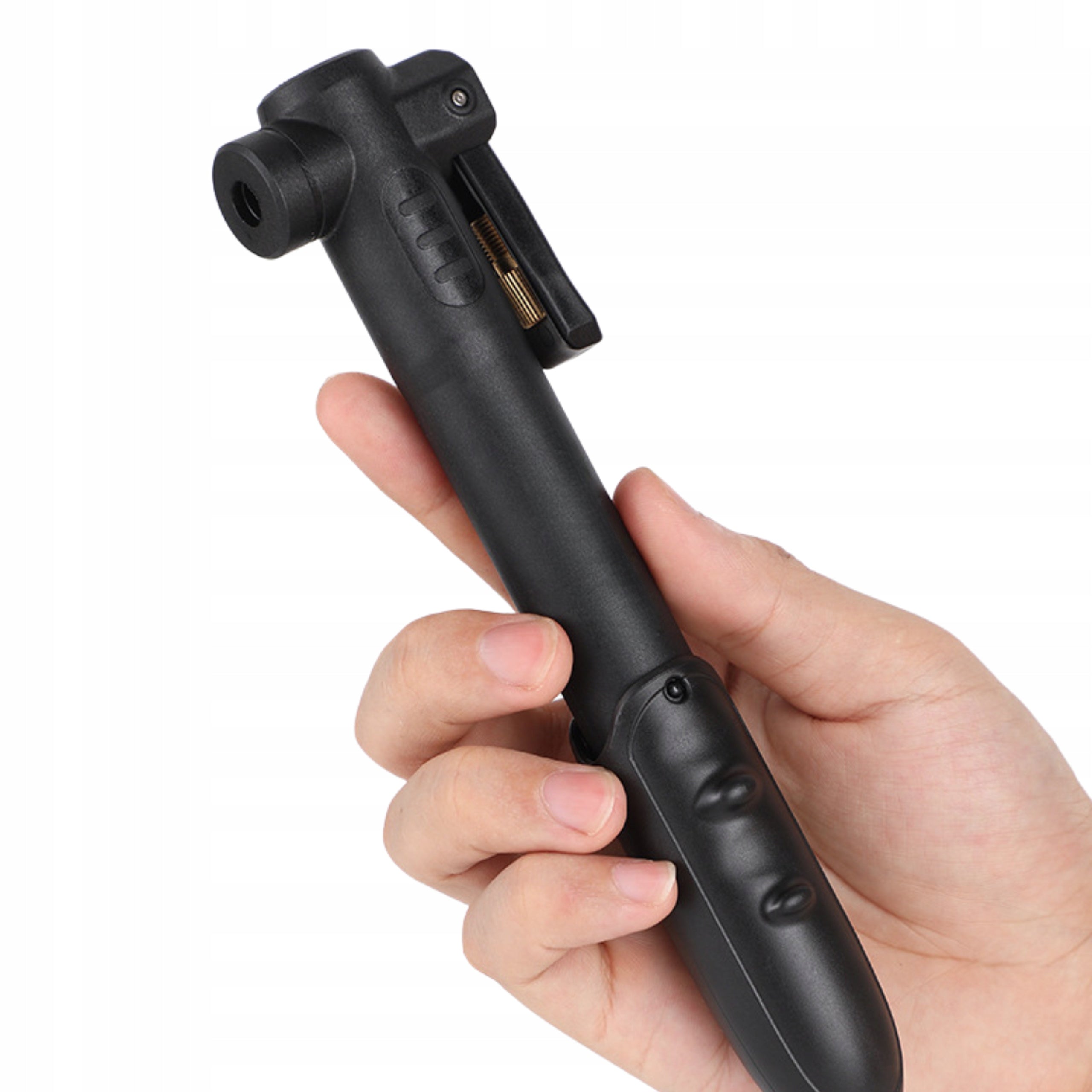 MINI HAND BICYCLE PUMP FOR FRAME WITH TELESCOPIC HANDLE ALUMINIUM Model Gearox POMPKA ROWEROWA ALUMINIOWA TELESKOPOWA