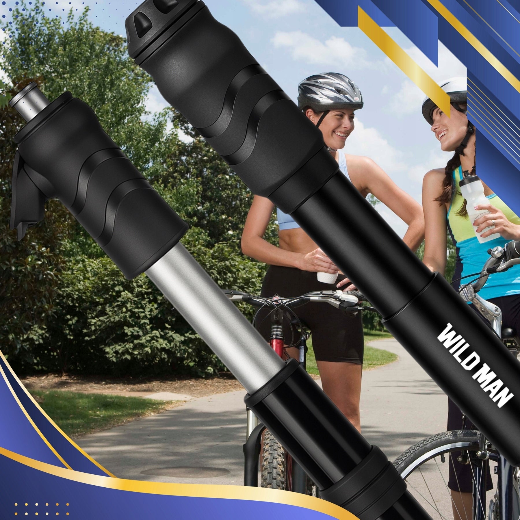 MINI HAND PUMP BICYCLE ALUMINUM COMPACT FOR SCOOTER BIKE 7 BAR Kind manual