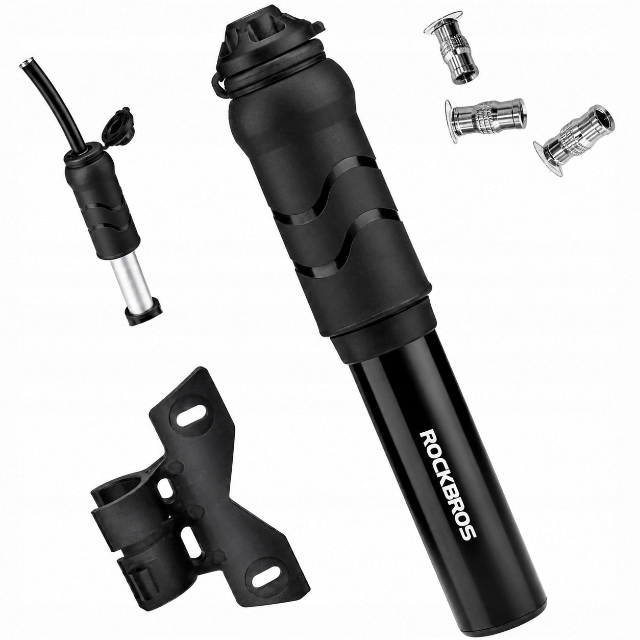 MINI HANDHELD BICYCLE PUMP ROCKBROS 810PCS-HP presta SV FV auto AV ALU