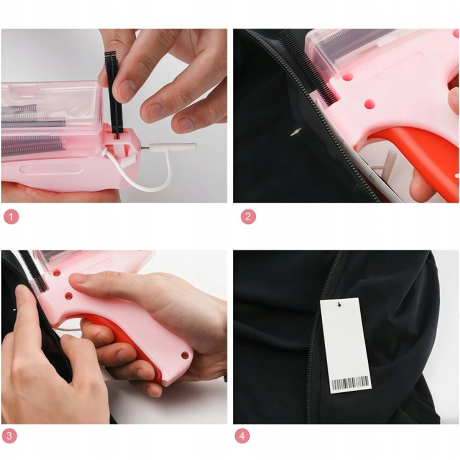 MINI HANDHELD JIGSAW SEWING GUN Pink Packaging status original