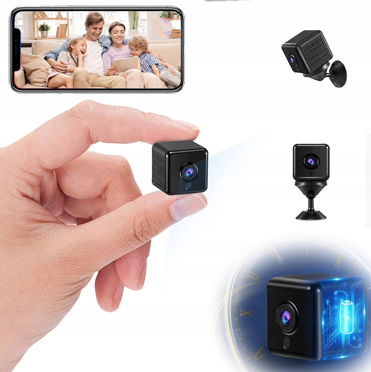 MINI HD SMART CAMERA HOME INDOOR WIFI WIDE ANGLE 150°