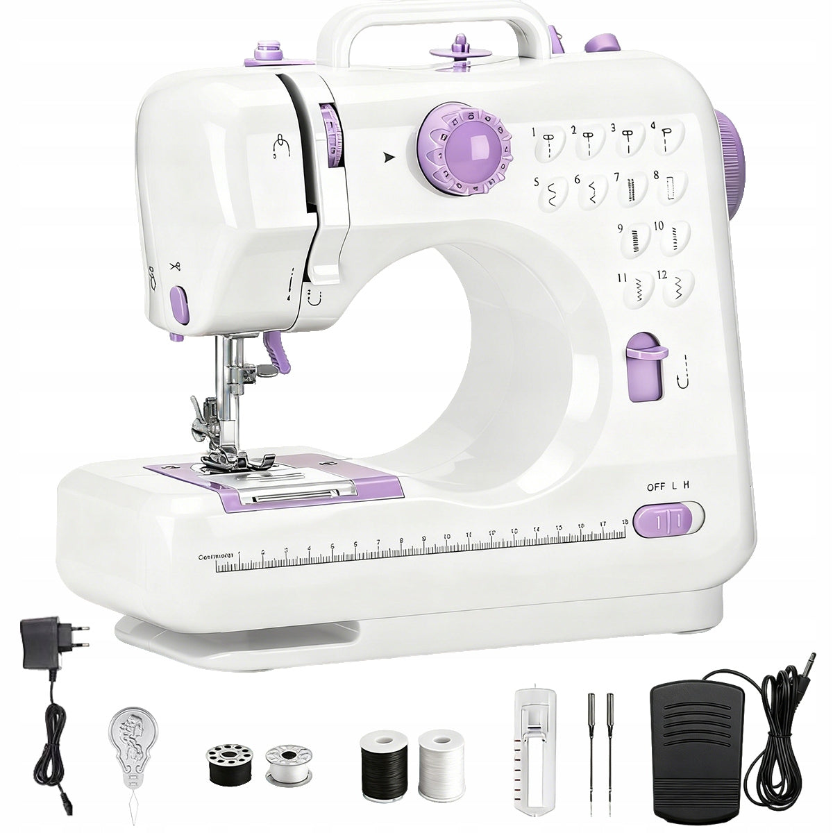 MINI HOME SEWING MACHINE MECHANICAL EASY 12 STITCHES FOR KIDS Manufacturer code 4048535803457