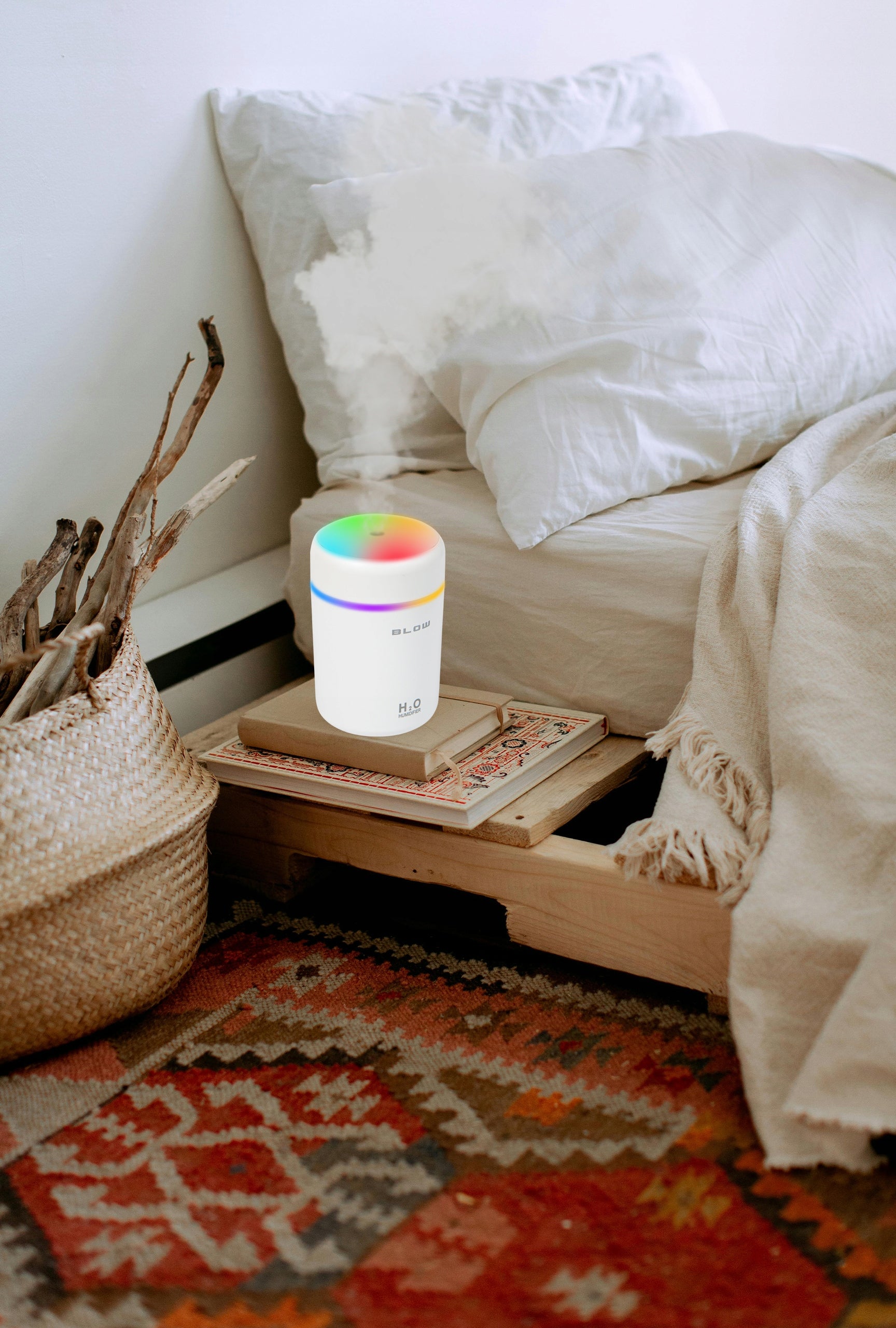 MINI HUMIDIFIER AROMATHERAPY AROMA DIFFUSER RGB NIGHT LIGHT Type ultrasonic humidifier