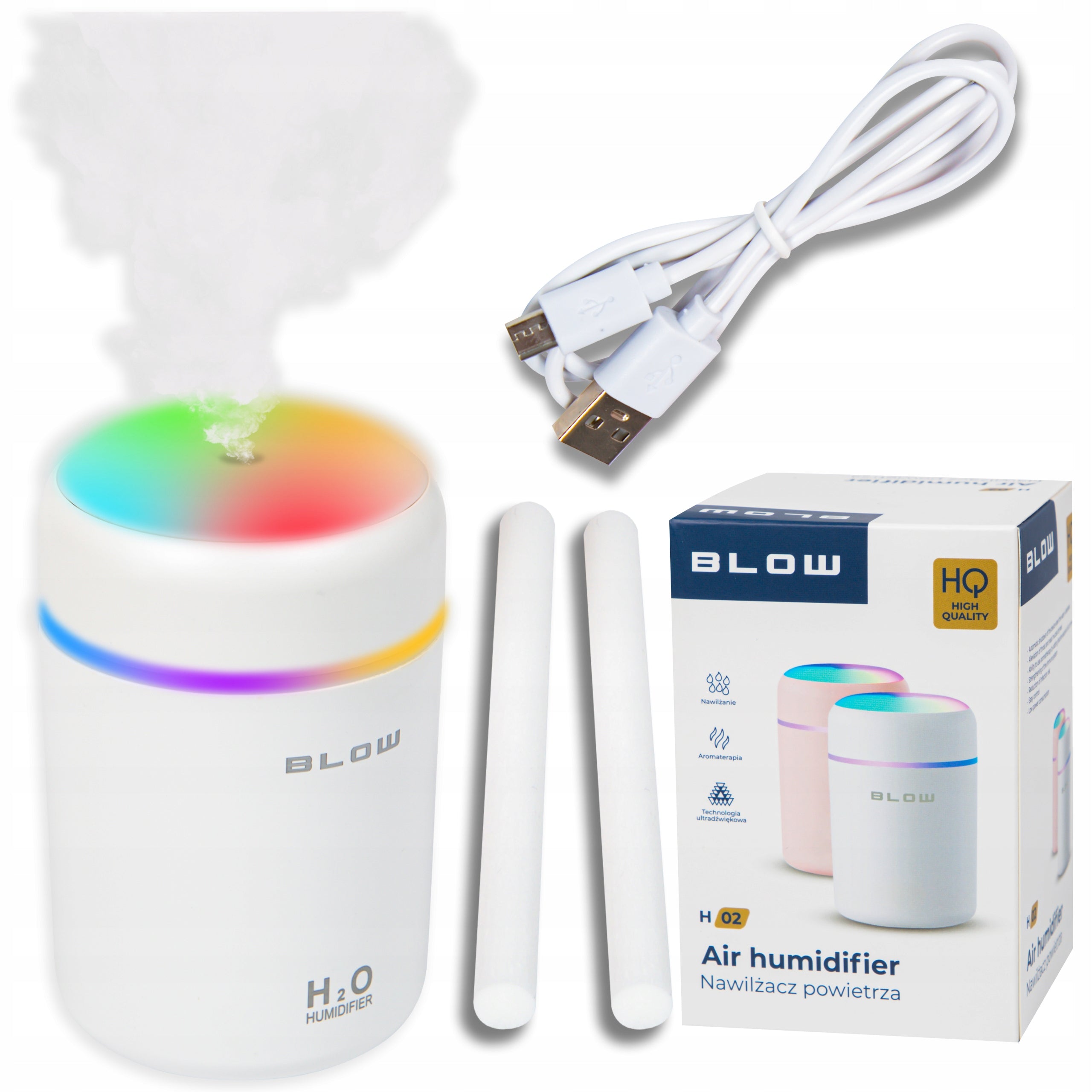 MINI HUMIDIFIER AROMATHERAPY AROMA DIFFUSER RGB NIGHT LIGHT