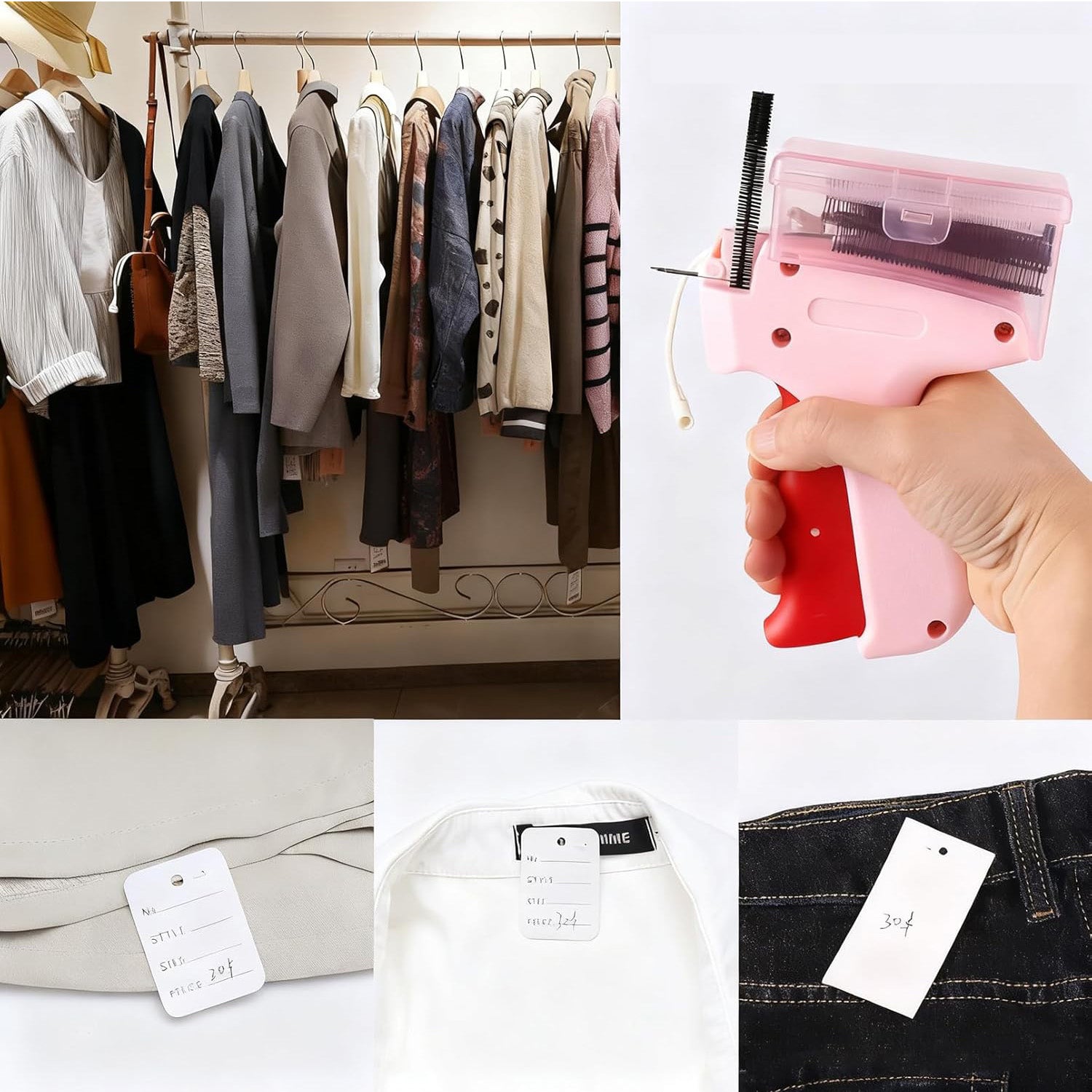 MINI MACHINE FOR QUICK REPAIR OF CLOTHING PORTABLE GUN LIGHT WITH 5 NEEDLES Product weight 200 g
