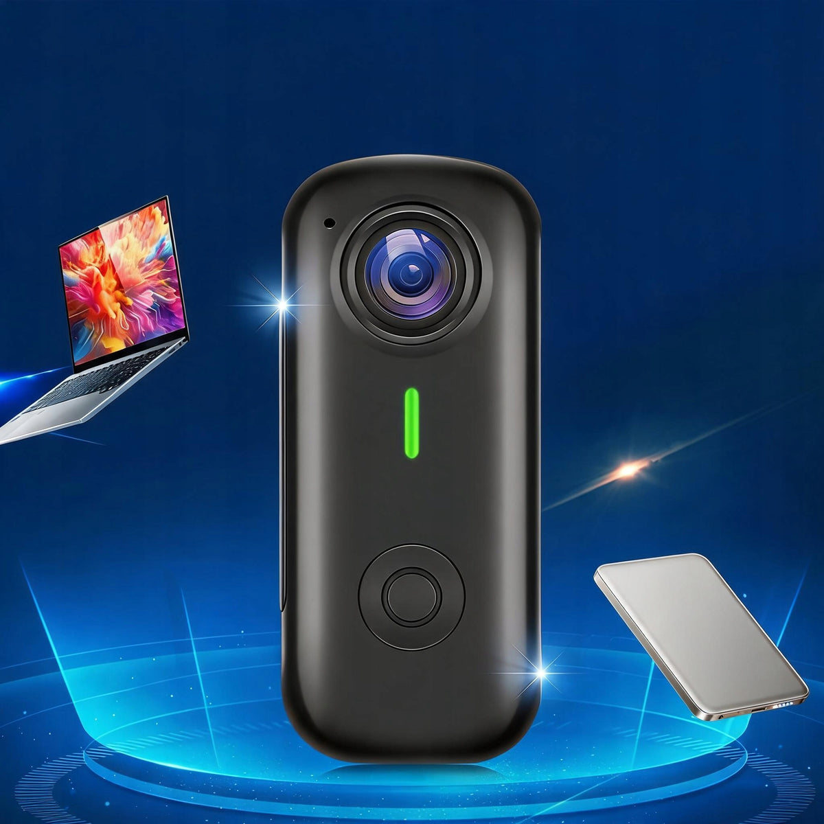 MINI MAGNETIC SPORTS CAMERA 1080P 120° WIFI FOR CAT DOG RECORDING Brand no brand