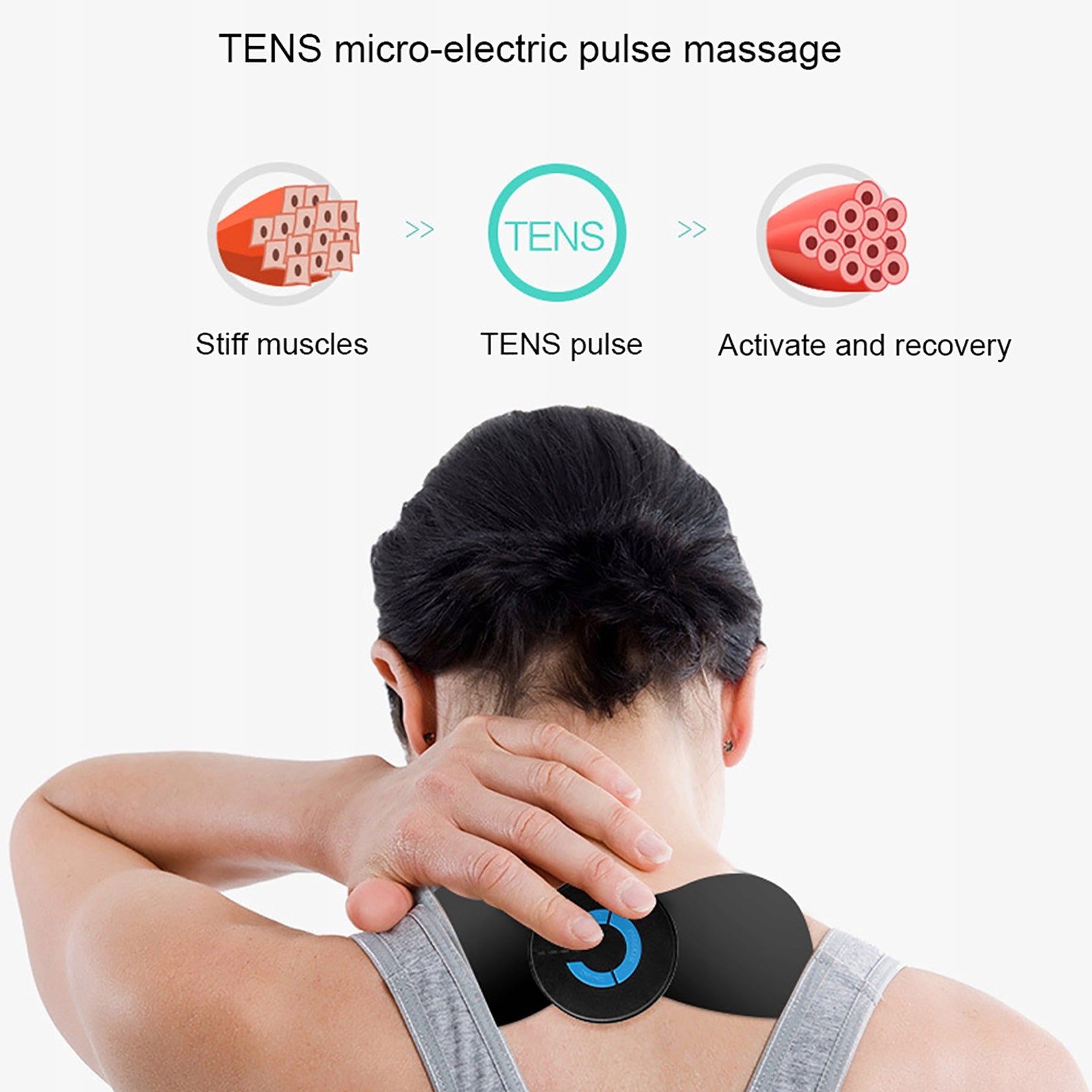 MINI MASSAGER ELECTROSTIMULATOR NECK BODY MUSCLE PATCH Medical device no