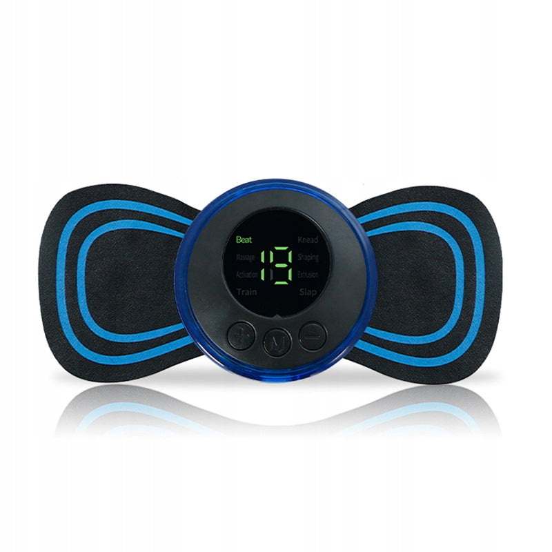 MINI MASSAGER NECK ELECTROSTIMULATOR BODY MUSCLE EMS 8x MODES Packaging status original