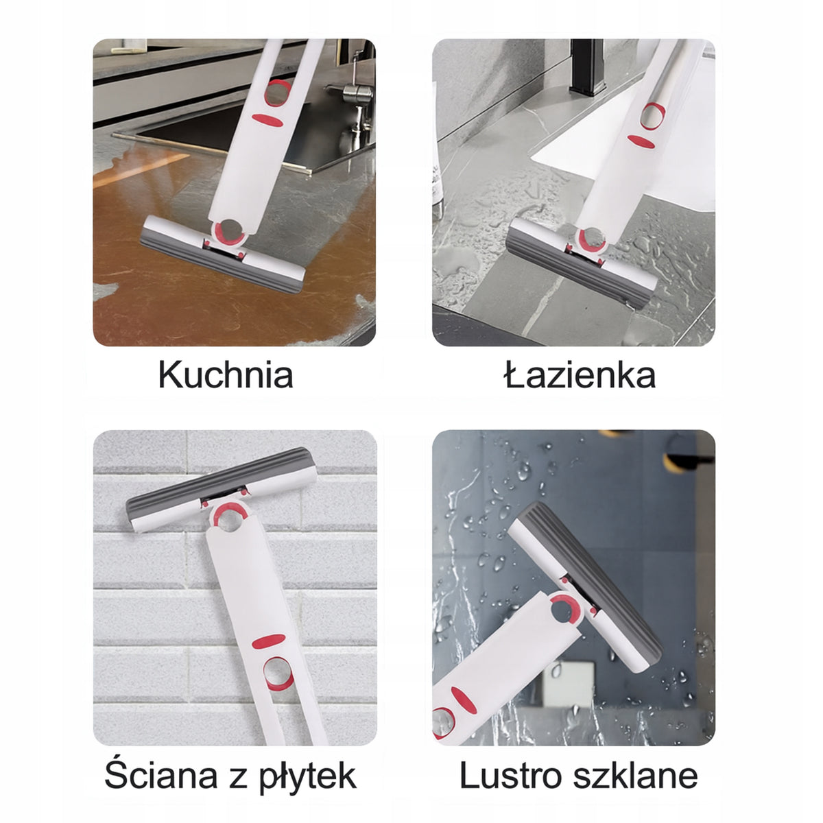 MINI MOP FOR WASHING KITCHEN WINDOWS BATHROOM FLAT PORTABLE WITH SQUEEZER Brand no brand
