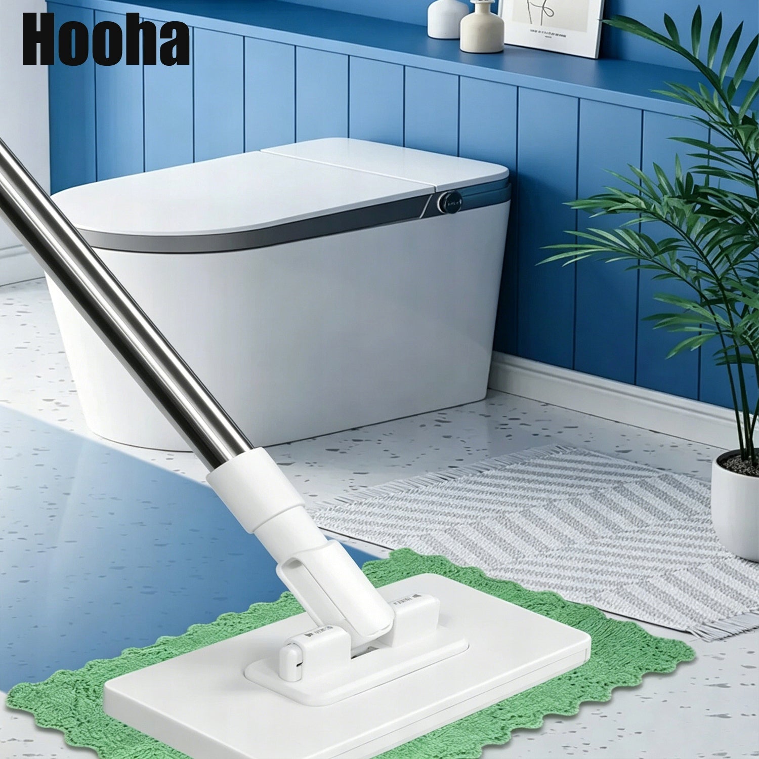 MINI MOP PŁASKI Z WYMIANĄ ŚCIERECZKI DO CZYSZCZENIA OKIEN, ŚCIAN, SZCZELIN Packaging status original
