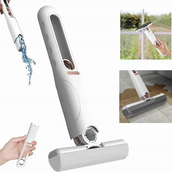 MINI MOP WITH SQUEEZER FLAT WASHER FOR WINDOWS OF SHELF TOPS BRUSH FOR WASHING Packaging status original