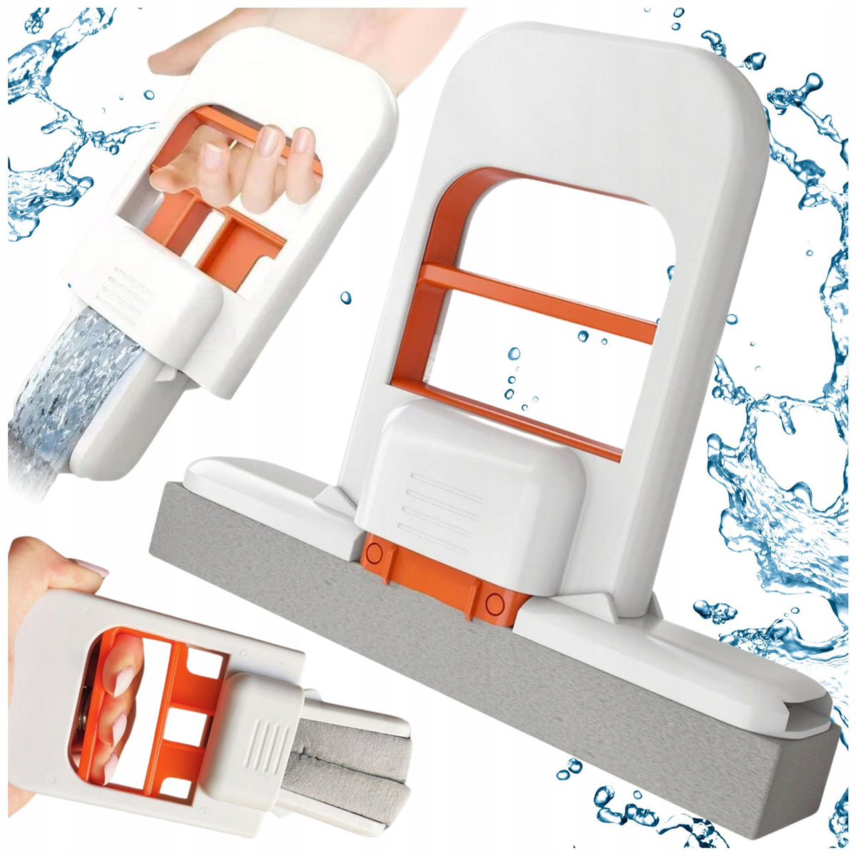 MINI MOP WITH SQUEEZER PORTABLE WINDOW CLEANING MACHINE FOLDING WIDE V2