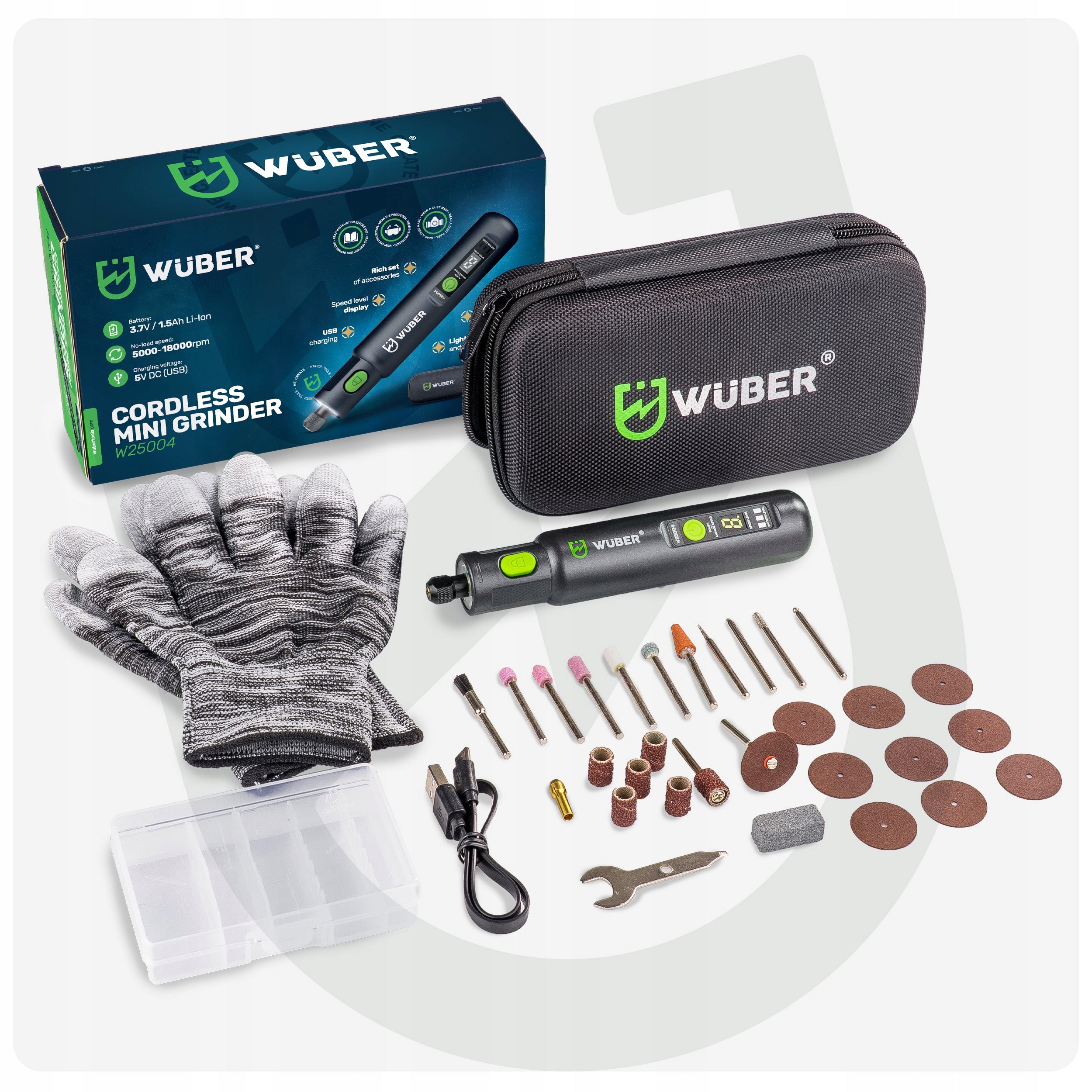 MINI MULTIFUNCTION GRINDER POLISHING ENGRAVING MACHINE WUBER Manufacturer code W25004 MINI SZLIFIERKA WIELOFUNKCYJNA
