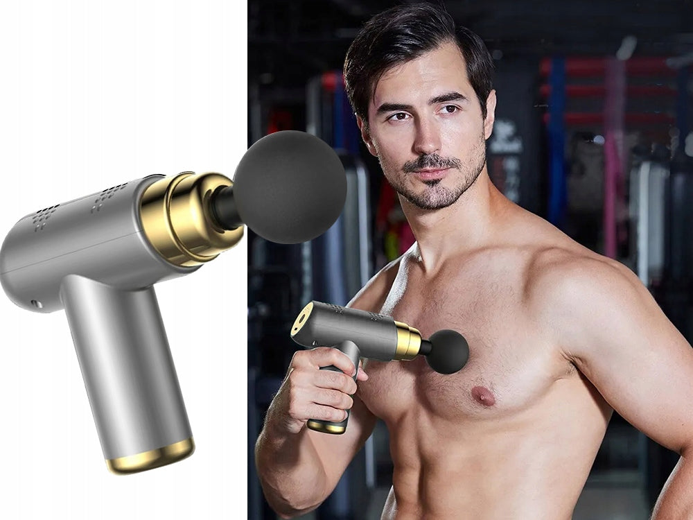 MINI MUSCLE BODY MASSAGE GUN POWERFUL MASSAGE GUN PORTABLE MASSAGER Packaging status original