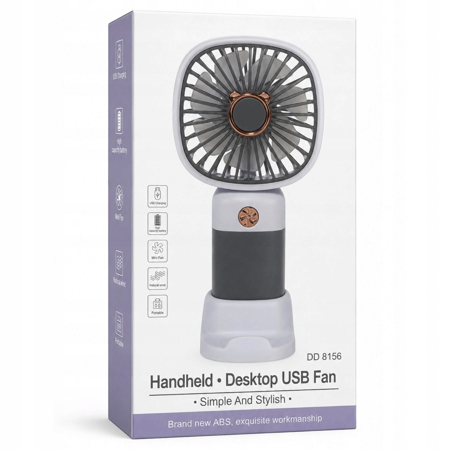 MINI PORTABLE FAN HANDHELD USB FAN COOLS COMPACT PORTABLE Included equipment USB cable